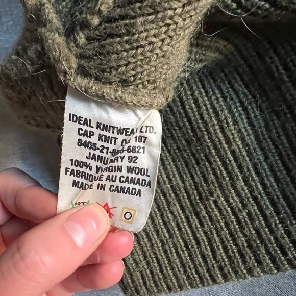 Ideal Knitwear Green Wool Knit Cap - Picture 8 of 8